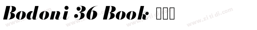 Bodoni 36 Book字体转换